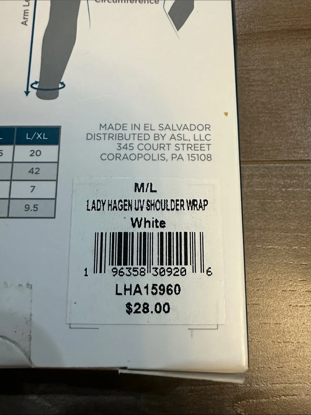 Lady Hagen White and Light Gray UV Sun Wrap